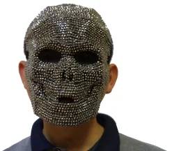 Rhinestone Skull Mask