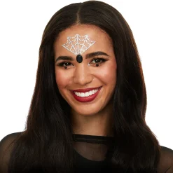 Rhinestone Spiderweb Face Jewels
