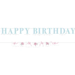 Ribbon and Rose Banner, 2pc