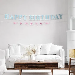 Ribbon and Rose Banner, 2pc