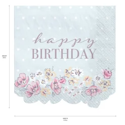 Ribbon and Rose Napkins, 16ct, Assorted Options