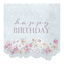Ribbon and Rose Napkins, 16ct, Assorted Options