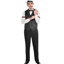 Roaring 20s Gangster Vest for Adults