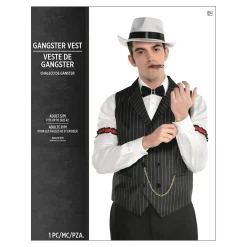 Roaring 20s Gangster Vest for Adults