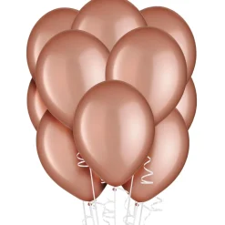 Rose Gold Pearl Latex Balloons, Assorted Options