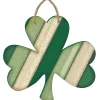 Rustic Striped Shamrock Sign