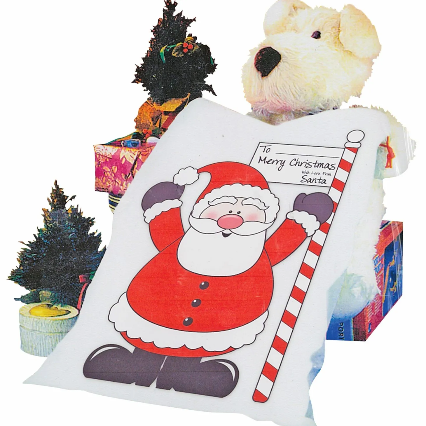 Santa Gift Bags - 3Pk