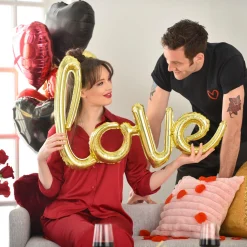 Satin Heart Balloon, 17in, Assorted Colors