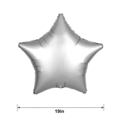Satin Star Balloon, 19in, Assorted Colors