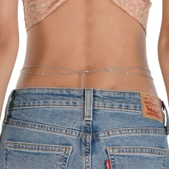 90s Butterfly Metal Belly Chain