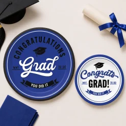 School Spirit Paper Plates, 8ct, Assorted Colors