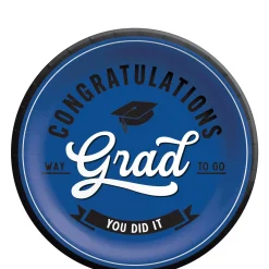 School Spirit Paper Plates, 8ct, Assorted Colors