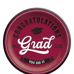 School Spirit Paper Plates, 8ct, Assorted Colors