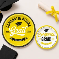 School Spirit Paper Plates, 8ct, Assorted Colors