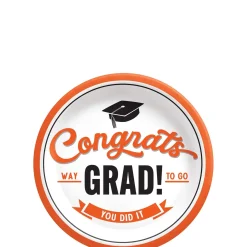 School Spirit Paper Plates, 8ct, Assorted Colors