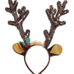 Sequin Reindeer Antlers Headband