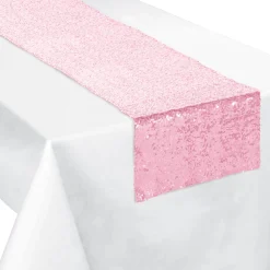 Sequin Table Runner, 13in x 72in - Oh Baby!, Assorted Colors