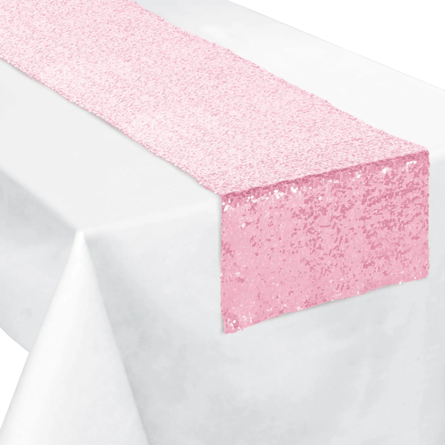Sequin Table Runner, 13in x 72in - Oh Baby!, Assorted Colors