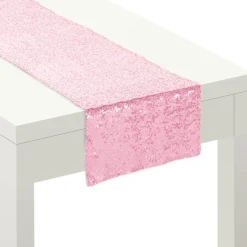 Sequin Table Runner, 13in x 72in - Oh Baby!, Assorted Colors