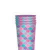 Shimmering Mermaid Favor Cups, 16oz - 4ct