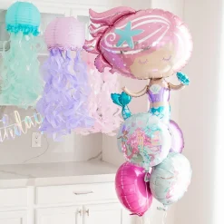 Shimmering Mermaid Foil Balloon, 30in