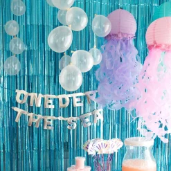 Shimmering Mermaids Jellyfish Paper Lanterns, 9.5in, 3ct