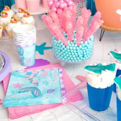 Shimmering Mermaids Paper Lunch Napkins, 6.5in, 16ct