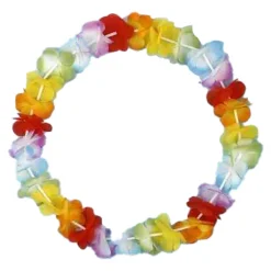 Silk Flower Lei, Assorted Colors