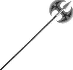 Silver Double-Bladed Axe