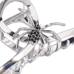 Silver Spider Hair Claw Clip