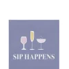 Sip Happens Beverage Napkins, 5in, 20ct