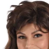 90s Long Brown Mall Bangs Wig