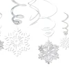 Snowflake Swirl Decorations 12ct