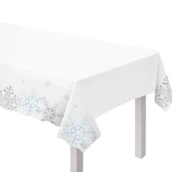 Snowlace Plastic Tablecover, 54 x 102in
