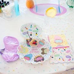 Spa Party Paper Dessert Plates, 7in, 8ct