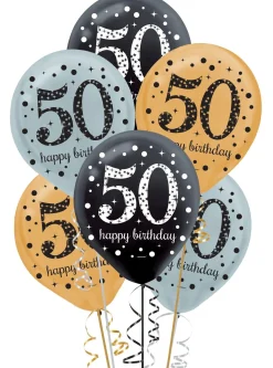 Sparkling Celebration 50 Latex Balloons, 15ct