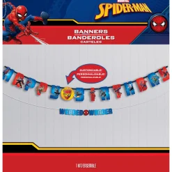 Spider-Man Webbed Wonder Add an Age Birthday Banner Set, 10ft