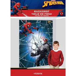 Spider-Man Webbed Wonder Scene Setter, 55.6in x 80.2in, 4pc