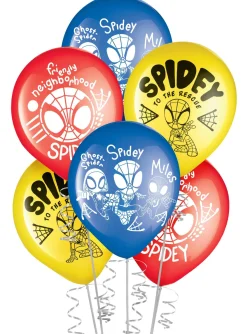 Spidey & His Amazing Friends Latex Balloons, 12in, 6ct