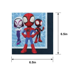 Spidey & His Amazing Friends Paper Lunch Napkins, 6.5in, 16ct