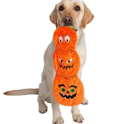 Stacked Pumpkin Crinkle Dog Toy