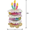 Stackerz™ Birthday Cake Foil Balloon, 46in