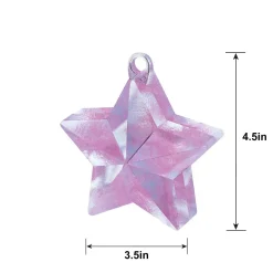 Star Balloon Weight, 6oz, Assorted Colors