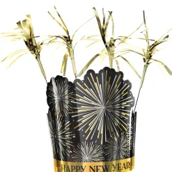 Starlight Happy New Year Tinsel Burst Tiara, 10.7in