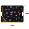 Starlight New Year’s Eve Melamine Serving Tray, 19.68in x 14.3in