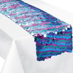 Starlight Paillette Table Runner, 12in x 72in