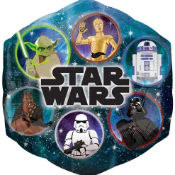 Star Wars Galaxy of Adventures Hexagonal Foil Balloon, 22in x 23in