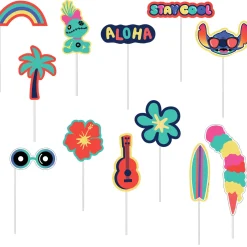 Stitch Aloha Plastic & Cardstock Photo Booth Kit, 4.9ft x 5.4ft - Disney Lilo & Stitch