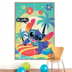 Stitch Aloha Plastic & Cardstock Photo Booth Kit, 4.9ft x 5.4ft - Disney Lilo & Stitch