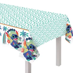 Stitch Aloha Plastic Table Cover, 54in x 96in - Disney Lilo & Stitch